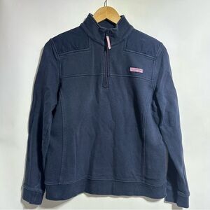 Vineyard vines nautical navy Classic Shep Shirt women’s quarter zip small
